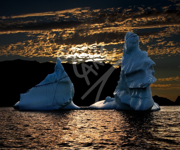 Twillingate Island iceberg sunset
